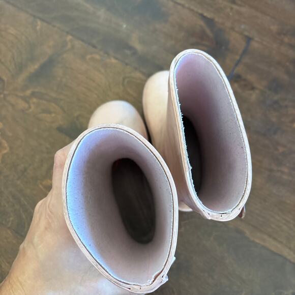 Three Pines Co Rubber Rain Boots Pink Size 8 Girls - Picture 5 of 6